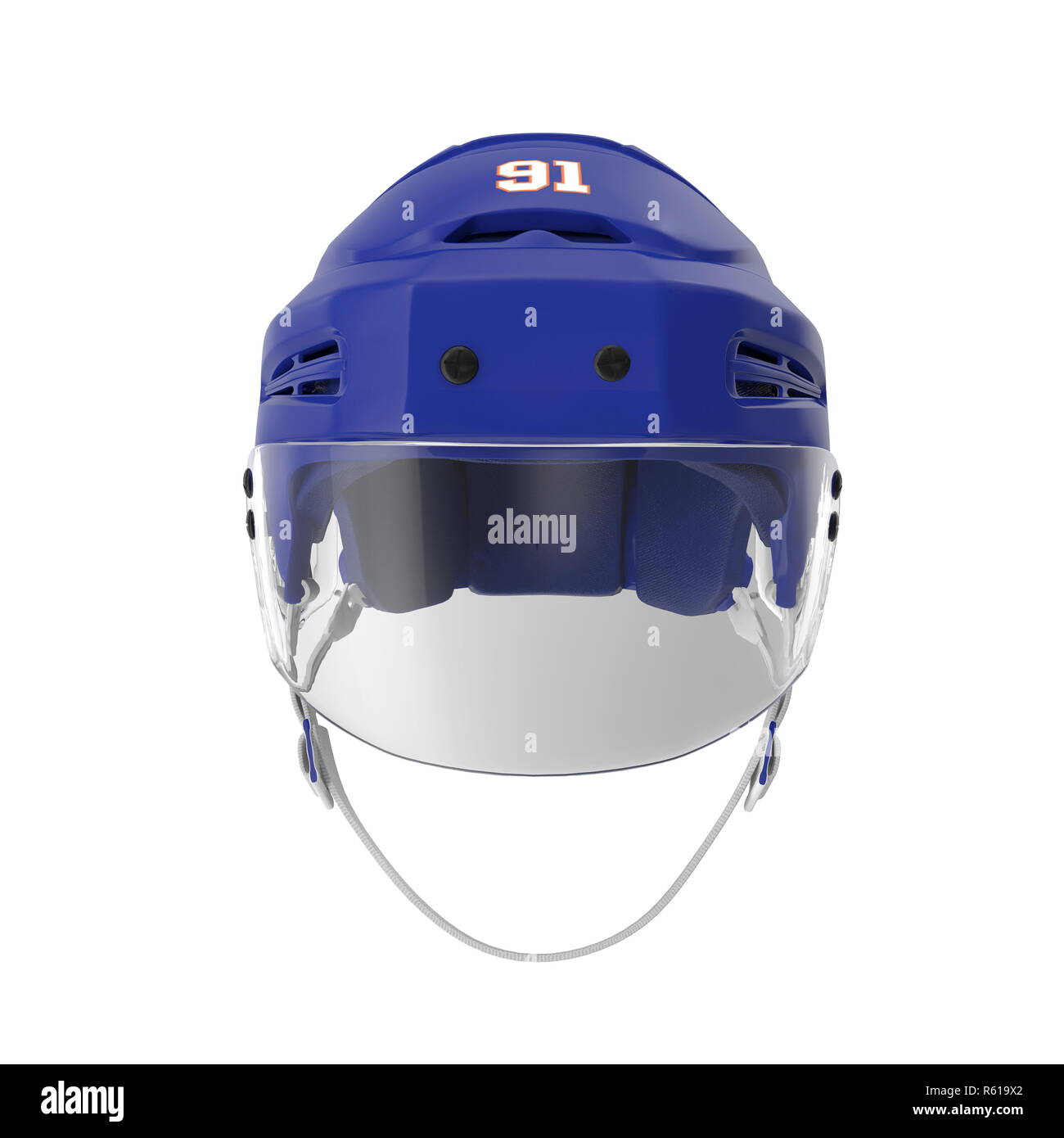 Classic blue ice hockey helmet hi-res stock photography and images - Alamy