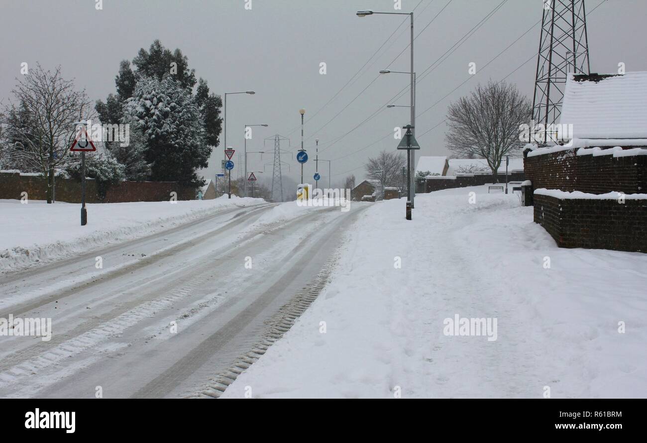Snow in Kent Stock Photo Alamy