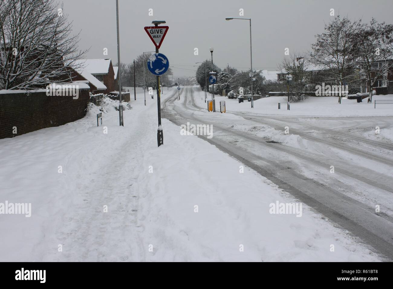 Snow in Kent Stock Photo Alamy