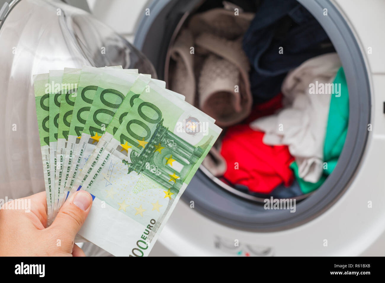 Hand wash washing machine symbol hires stock photography and images
