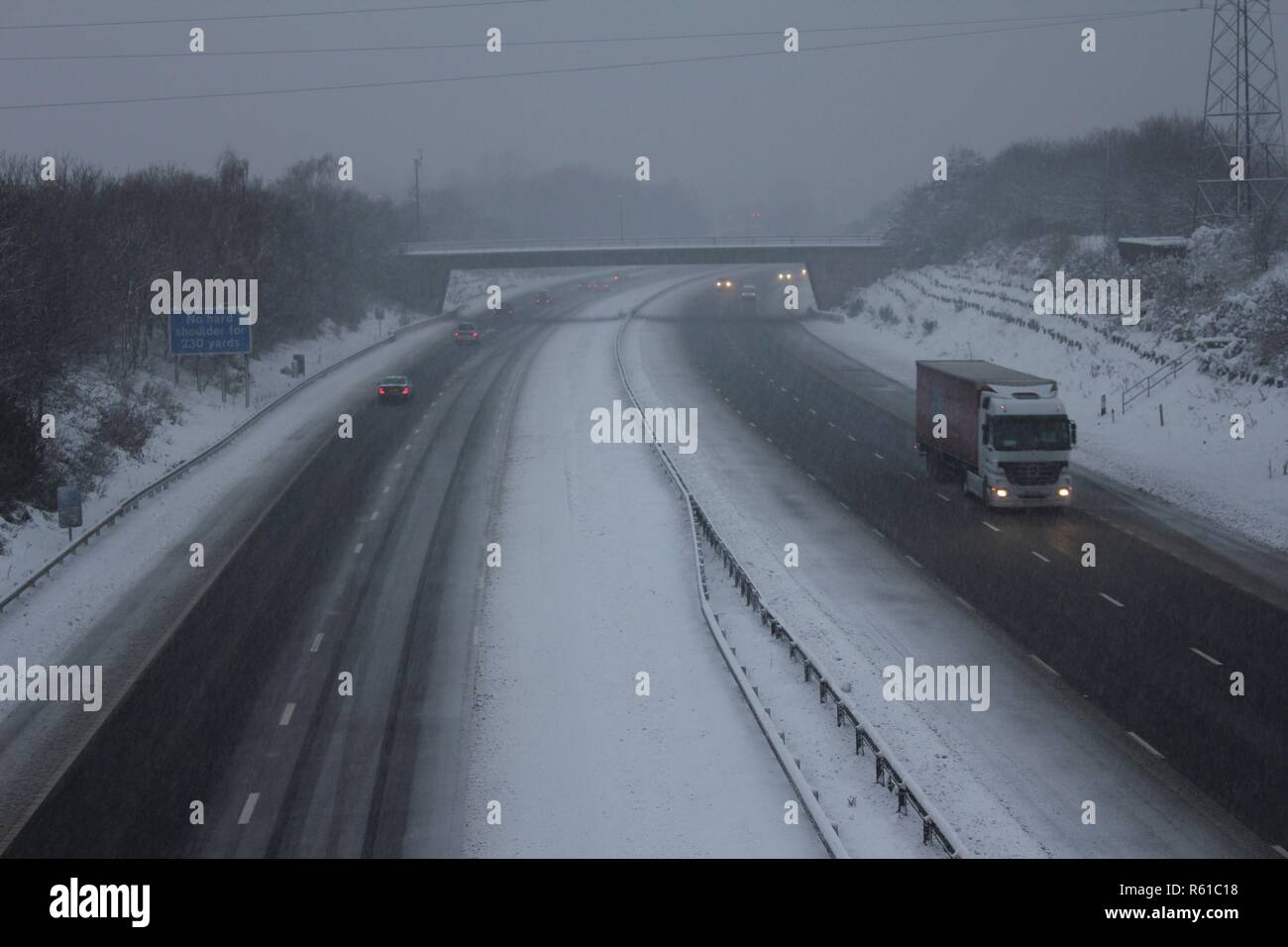 Snow in Kent Stock Photo Alamy