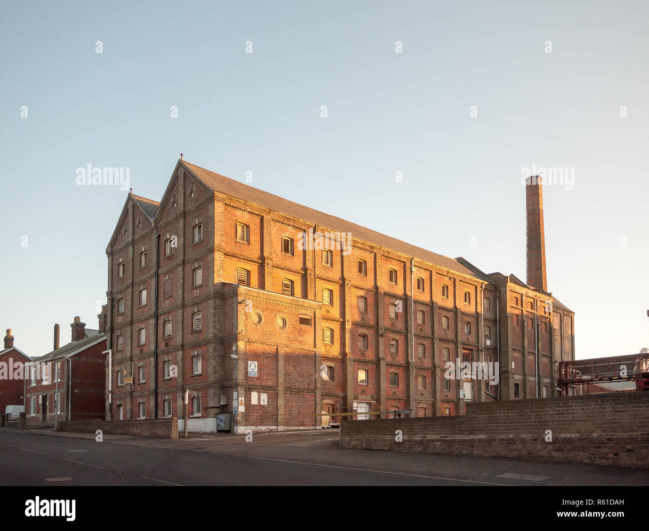 old malt factory building in mistley essex outside Stock Photo Alamy