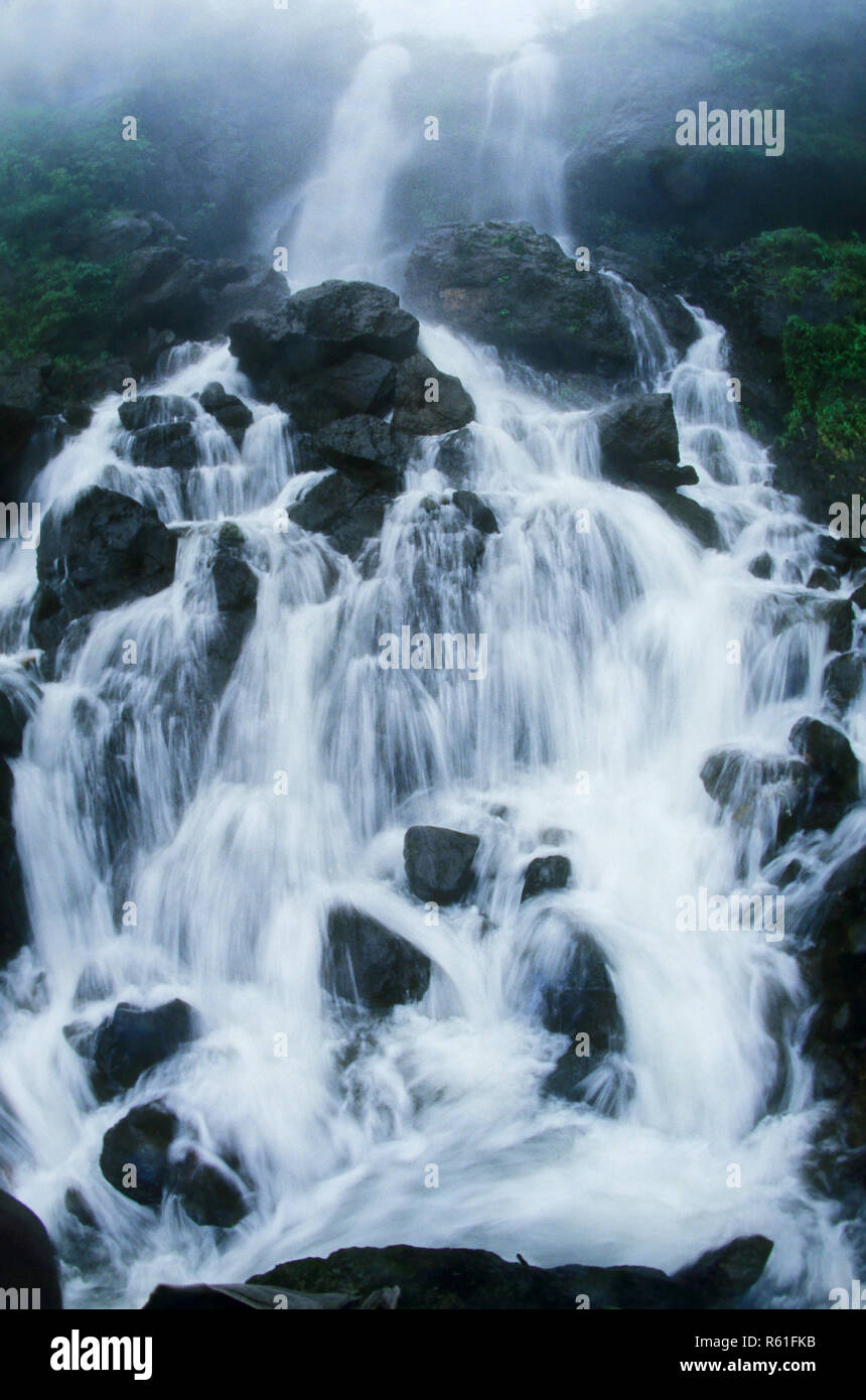 Waterfall at Panchgani, Maharashtra, India Stock Photo