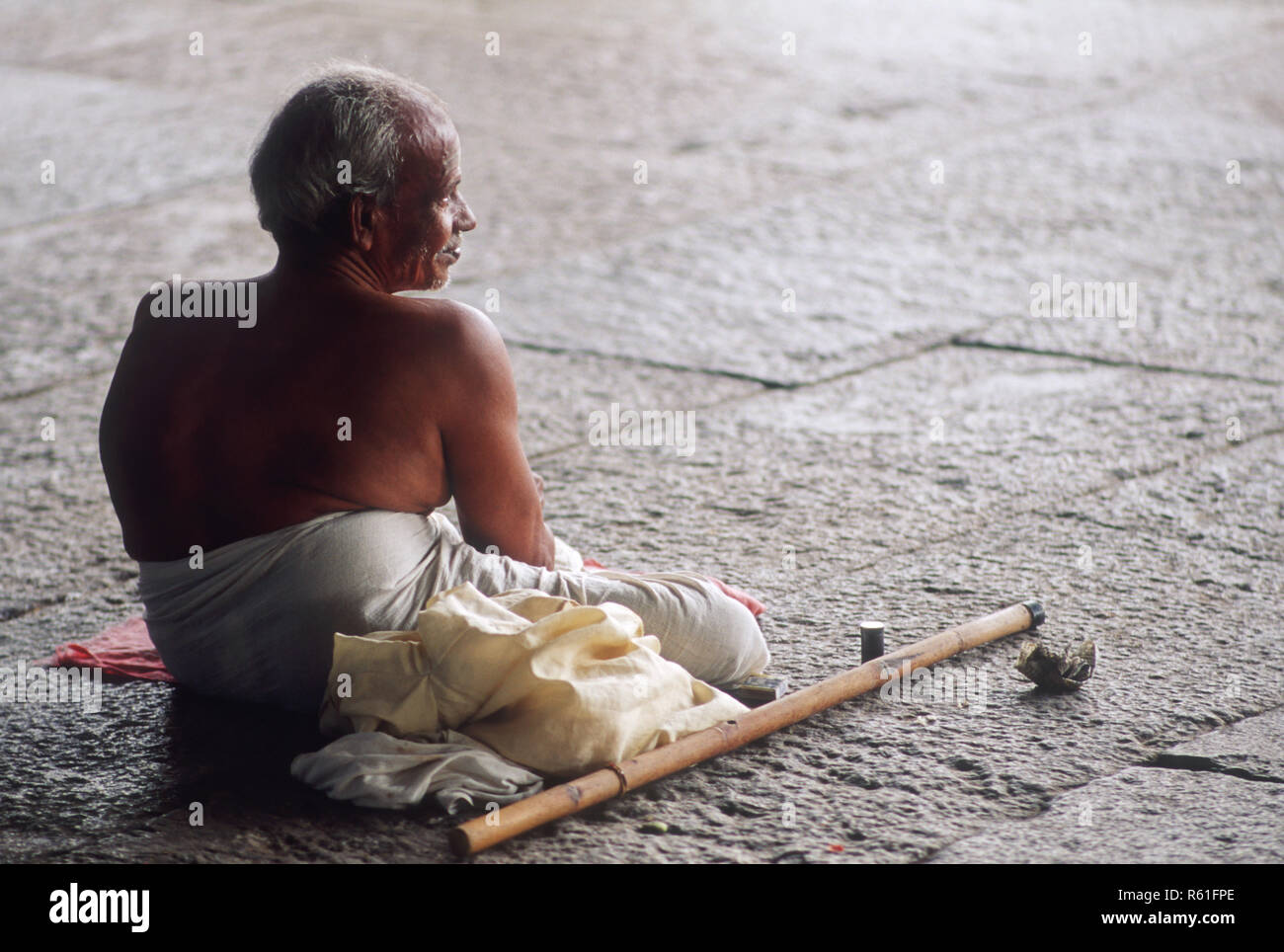 Disabled Beggar Stock Photo