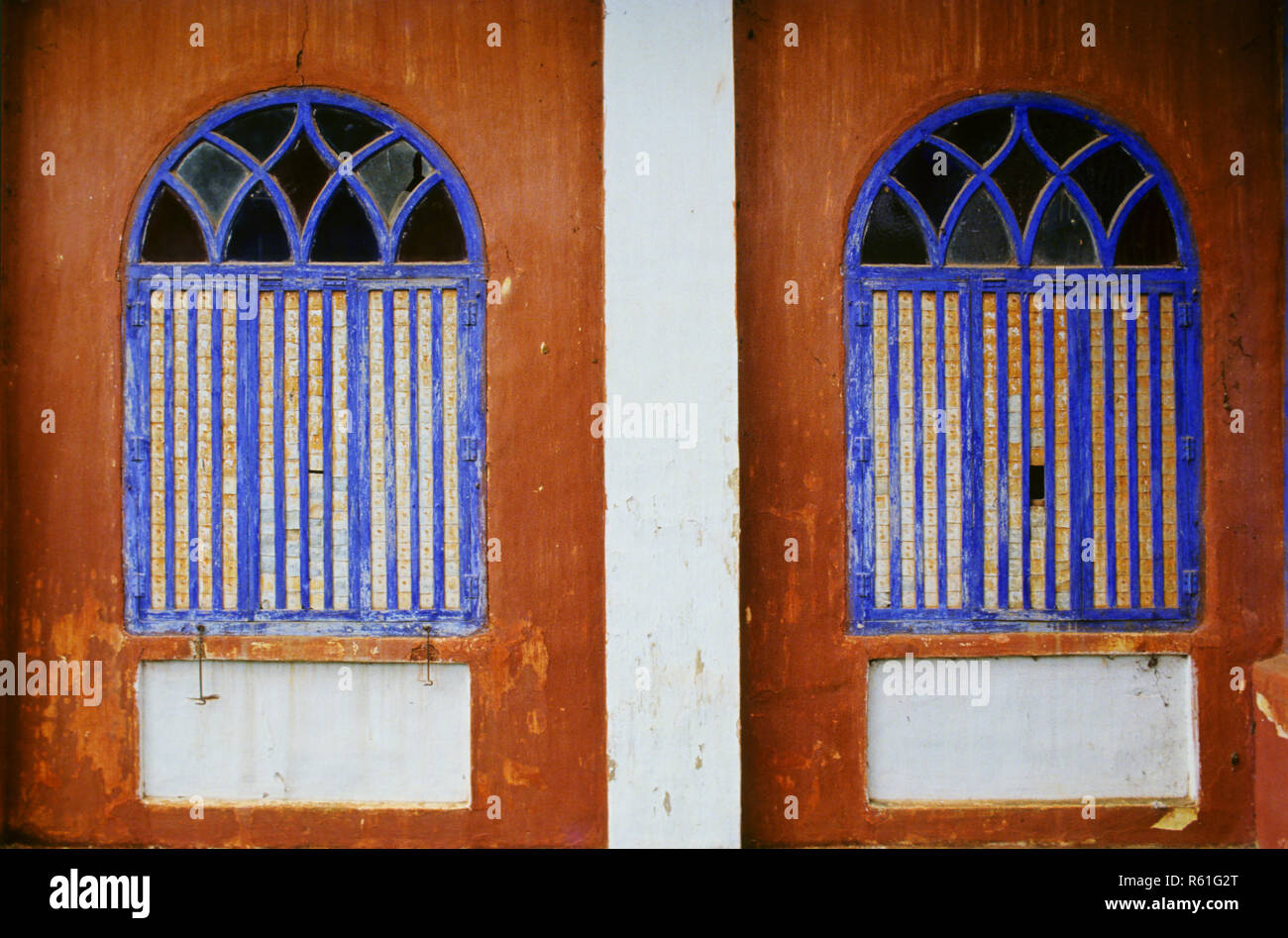 Windows of an Old House, Goa, India Stock Photo Alamy