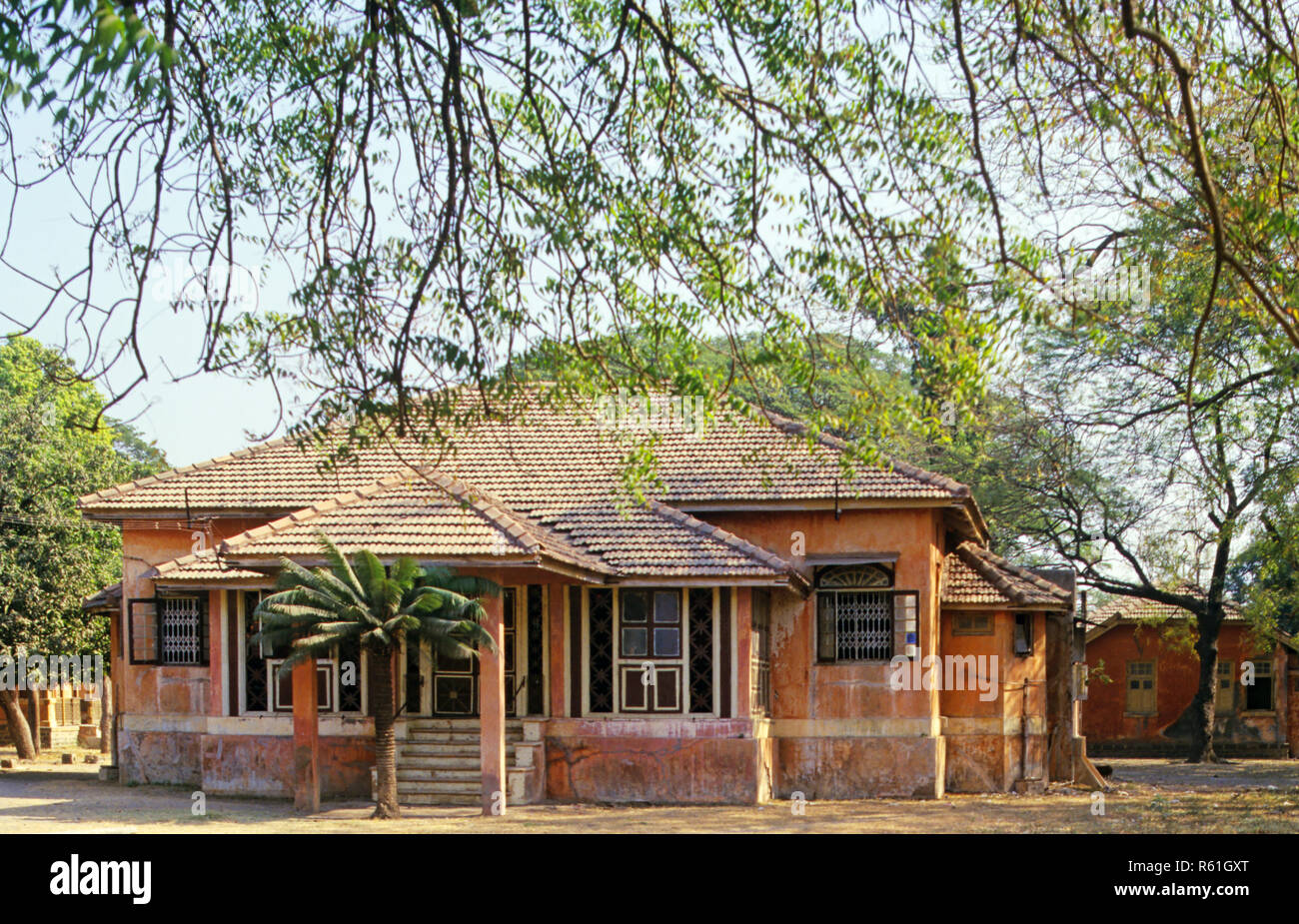 Architecture - Old House, Navsari, Gujarat, India Stock Photo