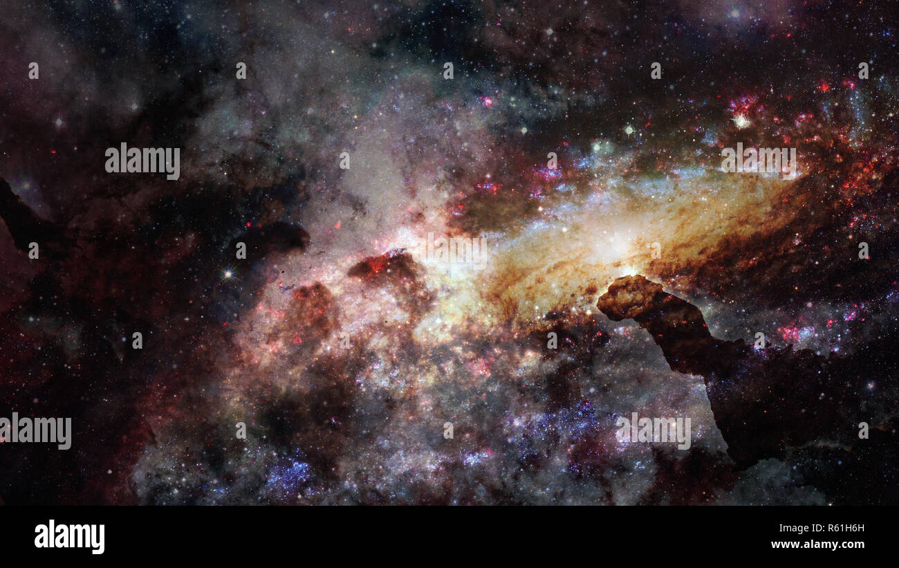 Universe filled with stars, nebula and galaxy. Elements of this image ...