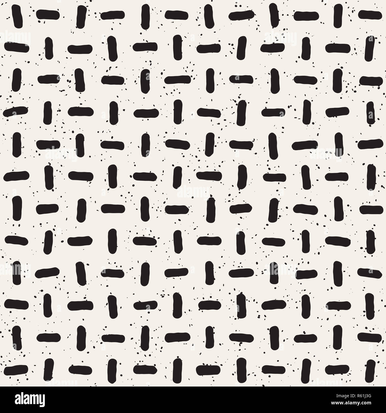 Seamless pattern with hand drawn lines. Abstract background with ...