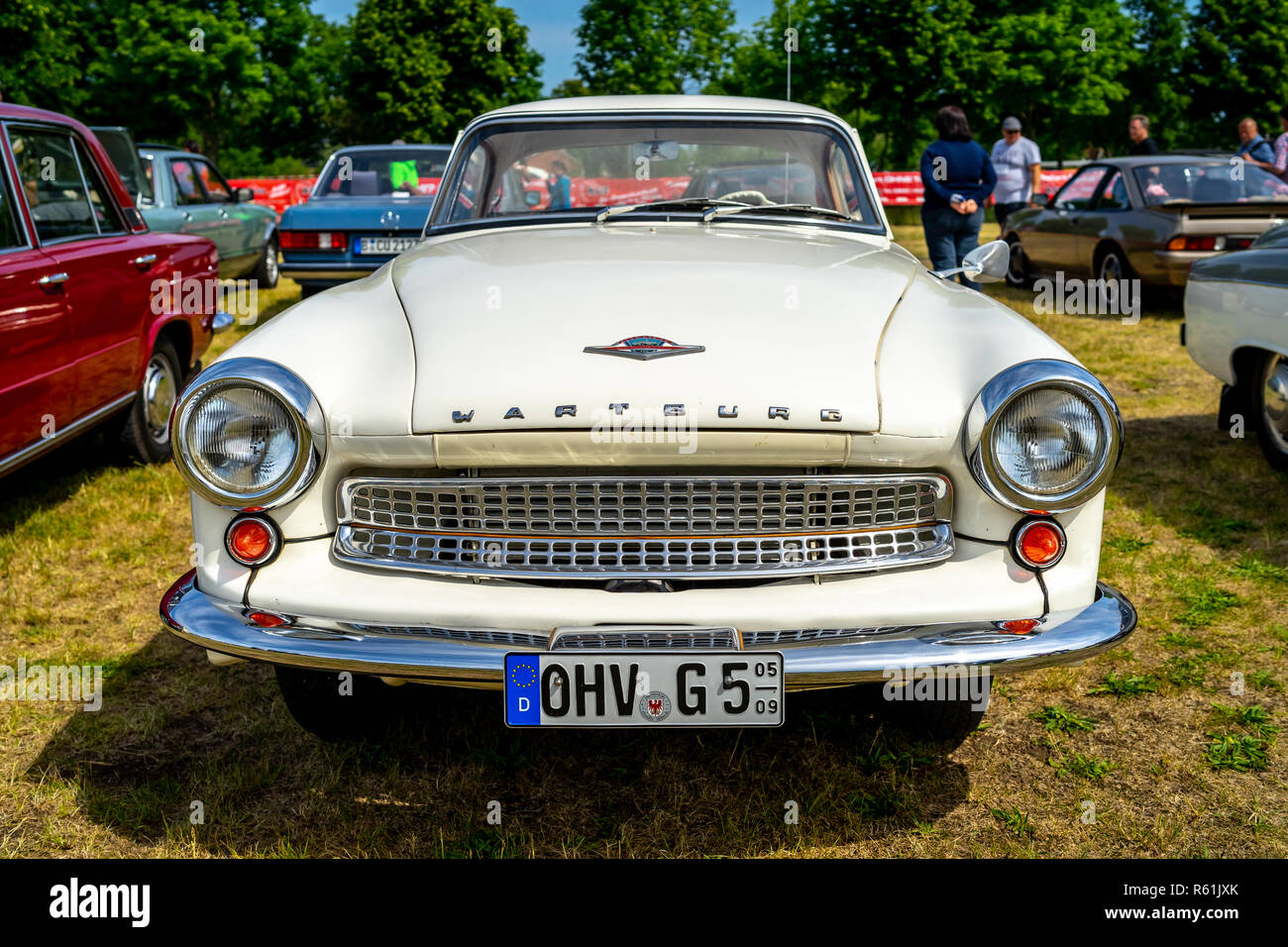 PAAREN IM GLIEN, GERMANY - MAY 19, 2018: Mid-size car Wartburg 312. Exhibition 'Die Oldtimer Show 2018'. Stock Photo