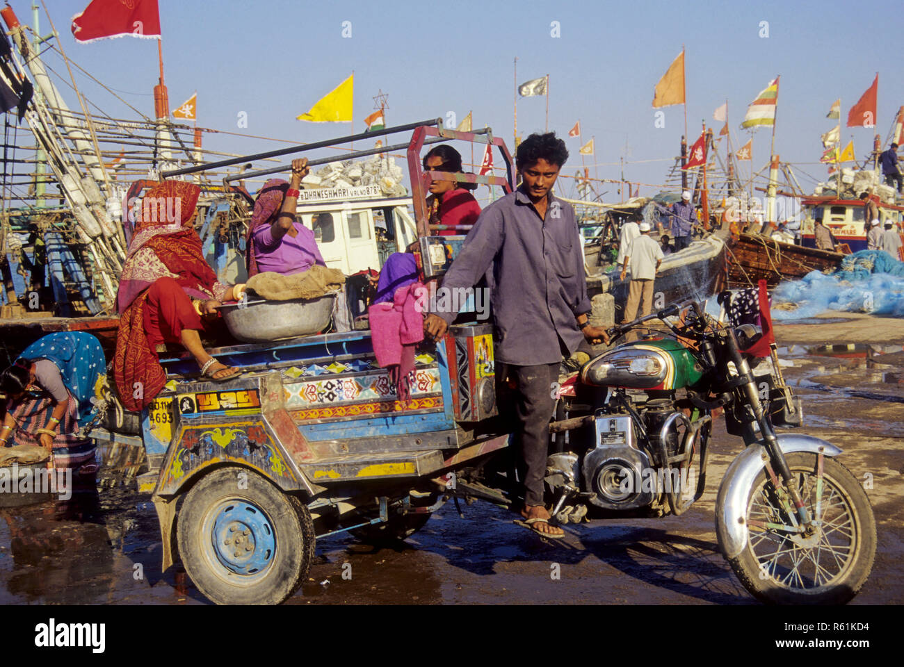Motorcycle Rickshaw, diu Union territory, india Stock Photo - Alamy