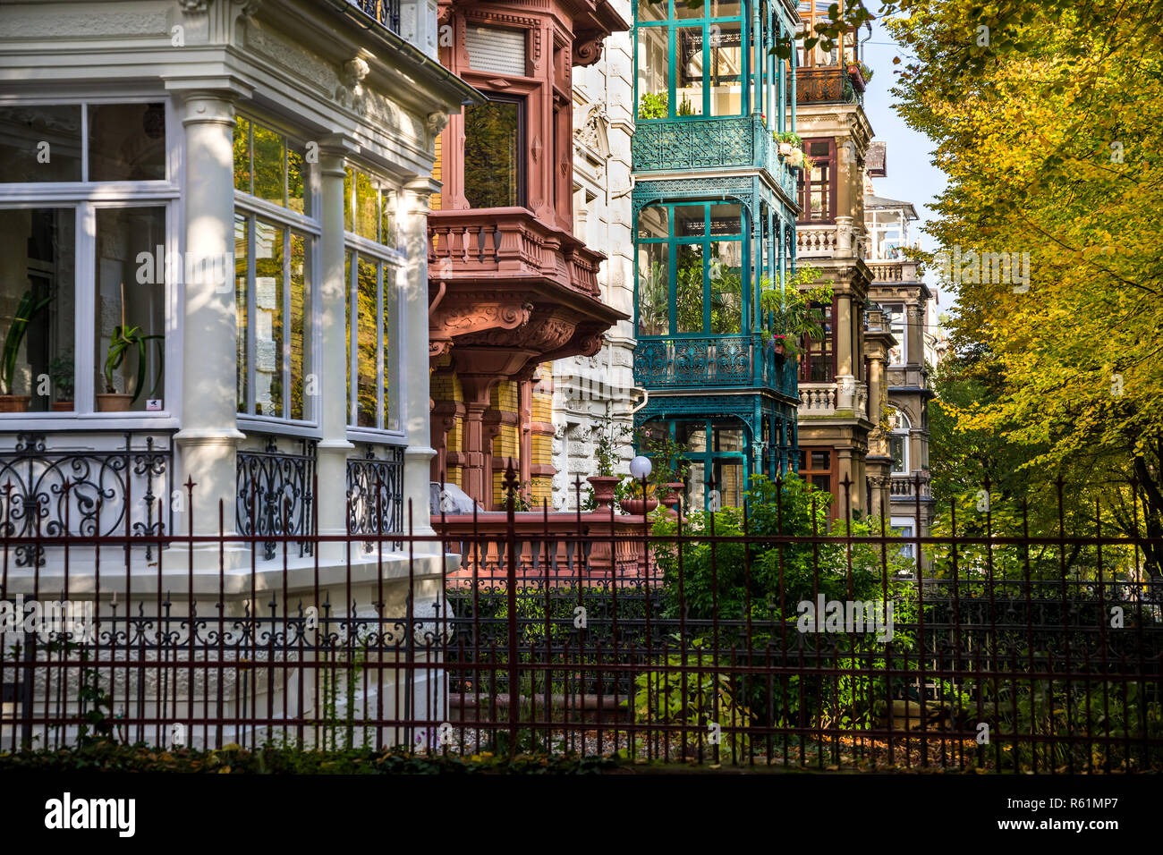 belle epoque in wiesbaden Stock Photo