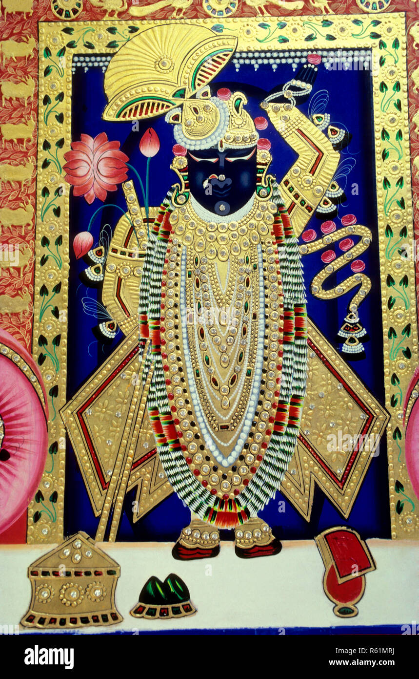 Embossing, Shrinathji, Nathdwara, Rajasthan, India Stock Photo Alamy