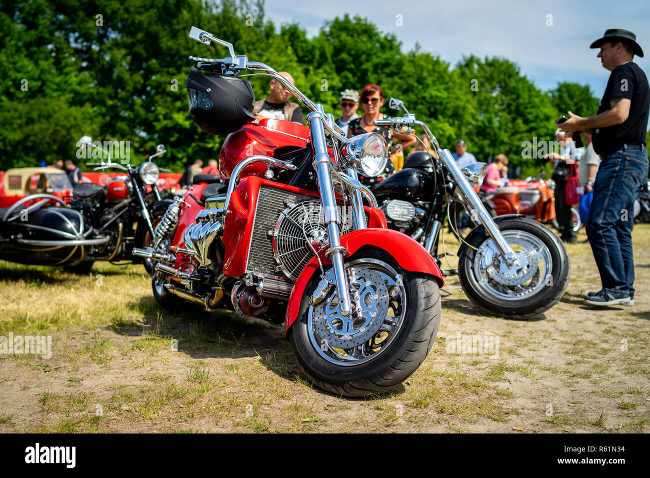 PAAREN IM GLIEN, GERMANY - MAY 19, 2018: High-performance motorcycle ...