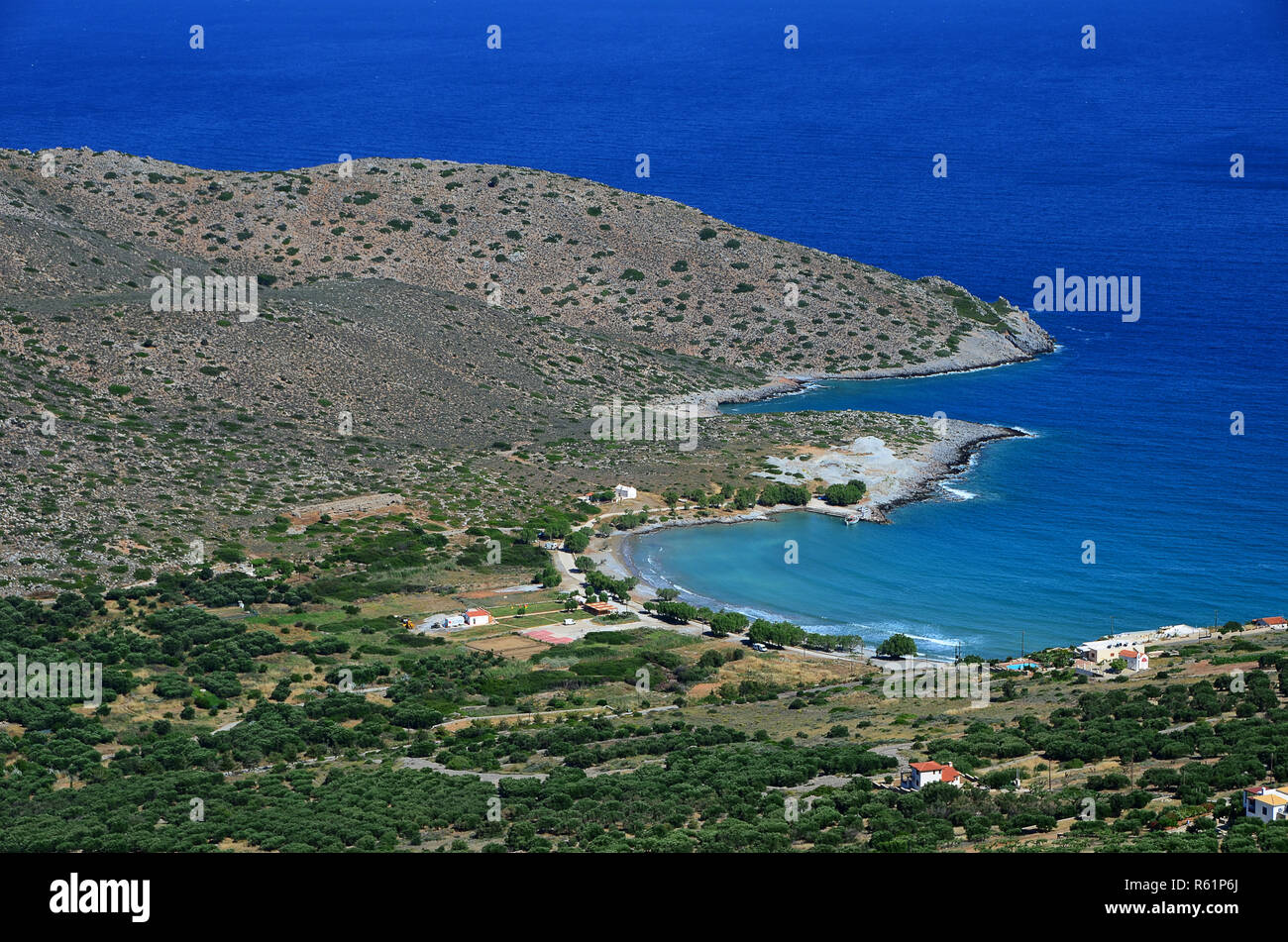 landscape on crete Stock Photo