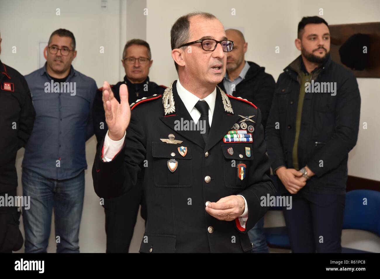 Italian Lt. Col. Lucio Merlo, Southern European Task Force Carabinieri ...