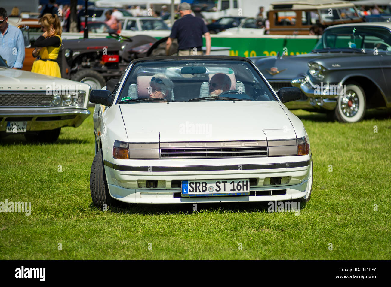 PAAREN IM GLIEN, GERMANY - MAY 19, 2018: Sports car Toyota Celica T160, 1985. Die Oldtimer Show 2018. Stock Photo