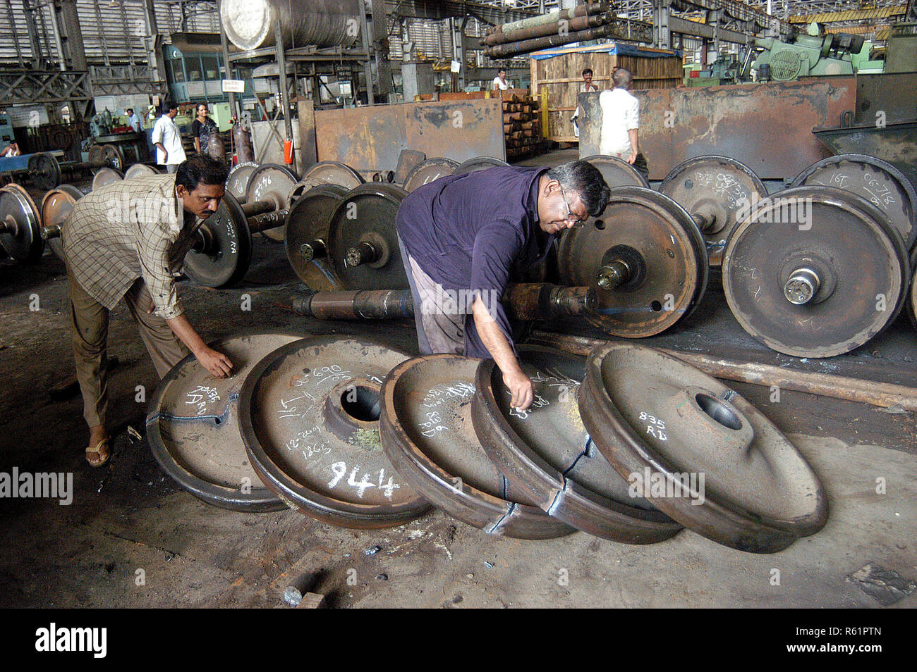 EMU Railway Matunga, Bombay, Mumbai, Maharashtra, India Stock