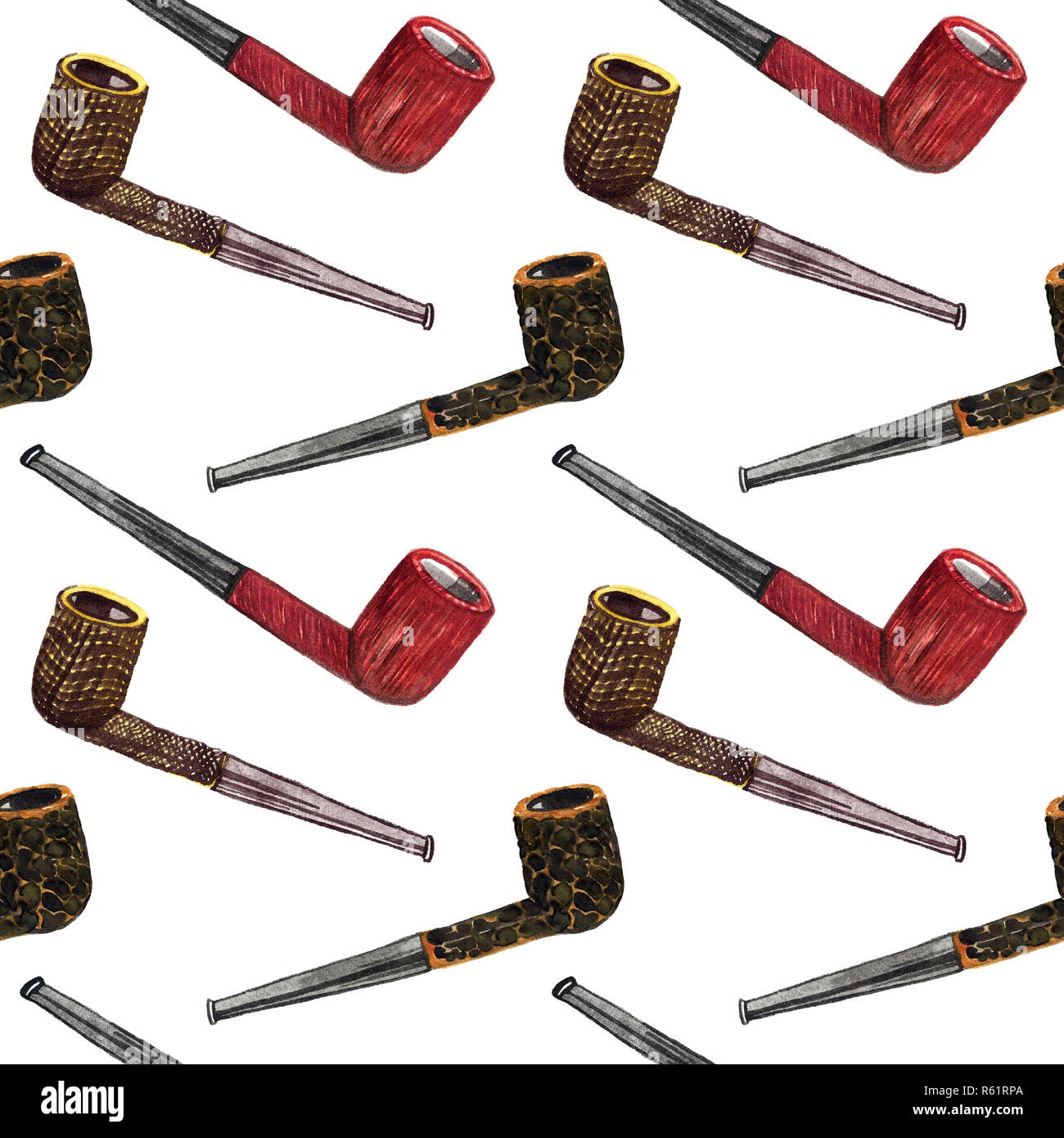 Tobacco Pipes Types (briar processing) smooth, sandblast and rustic