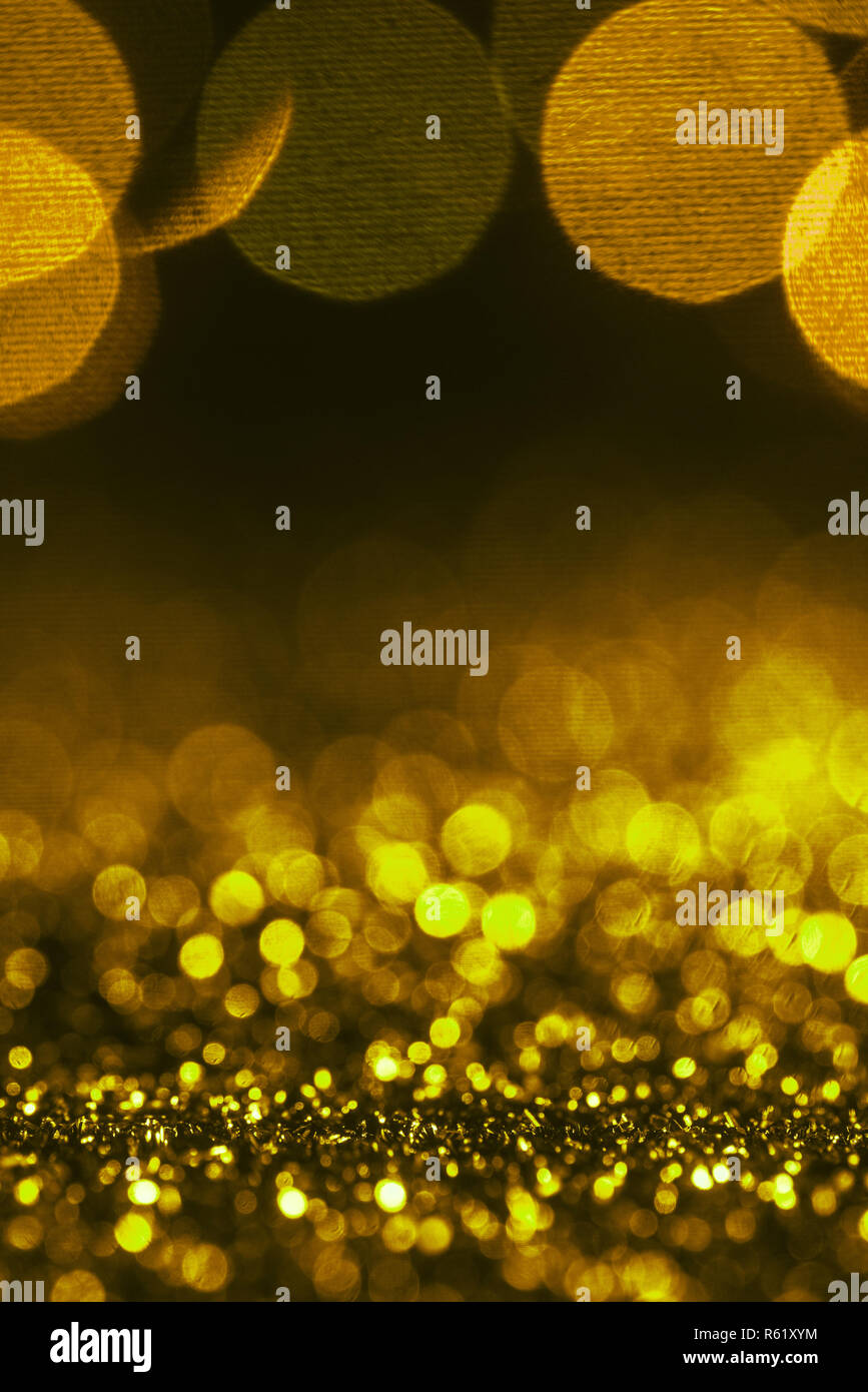 Christmas sparking background with golden glitter and bokeh Stock Photo ...