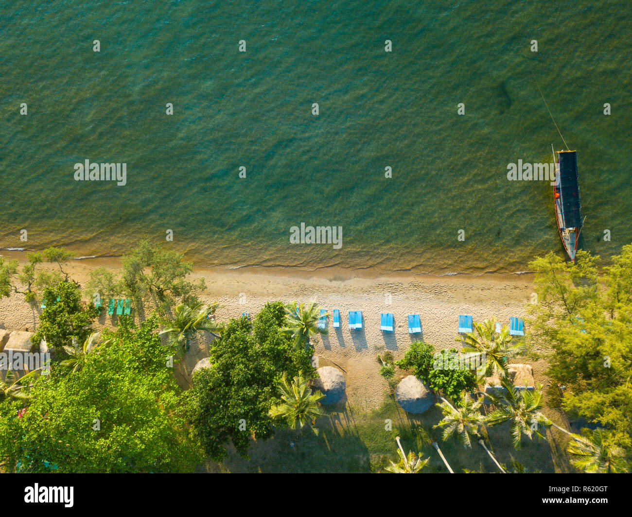 Aerial view of sea waves and fantastic coast Stock Photo - Alamy
