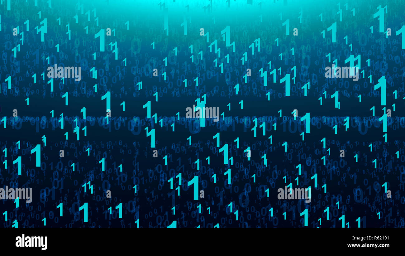 Abstract background with digital numbers Stock Photo - Alamy
