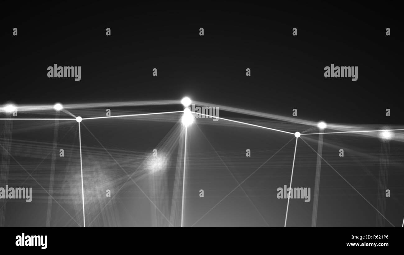 Abstract connection dots. Technology background. Digital illustration ...