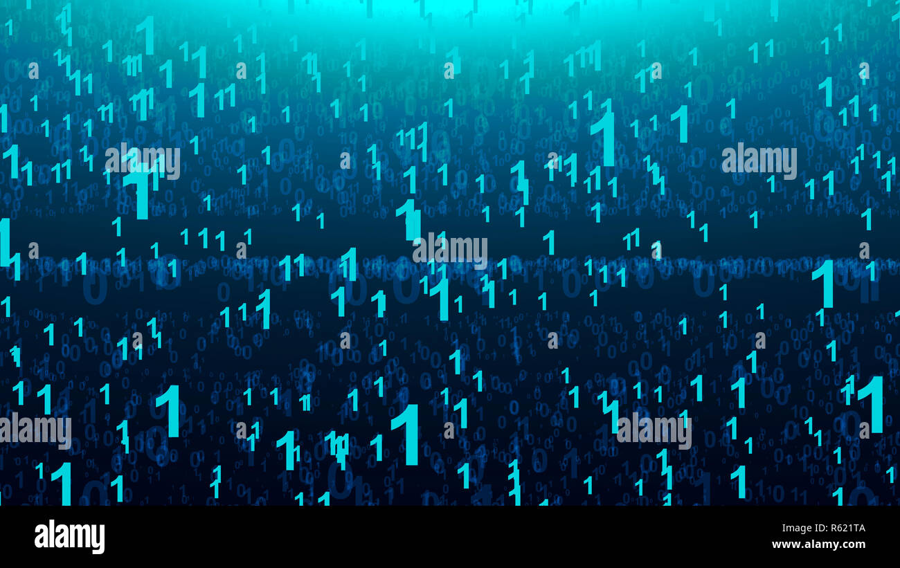 Abstract background with digital numbers Stock Photo - Alamy