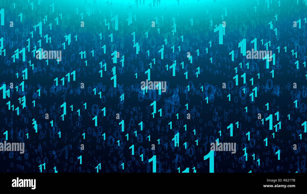 Abstract background with digital numbers Stock Photo - Alamy