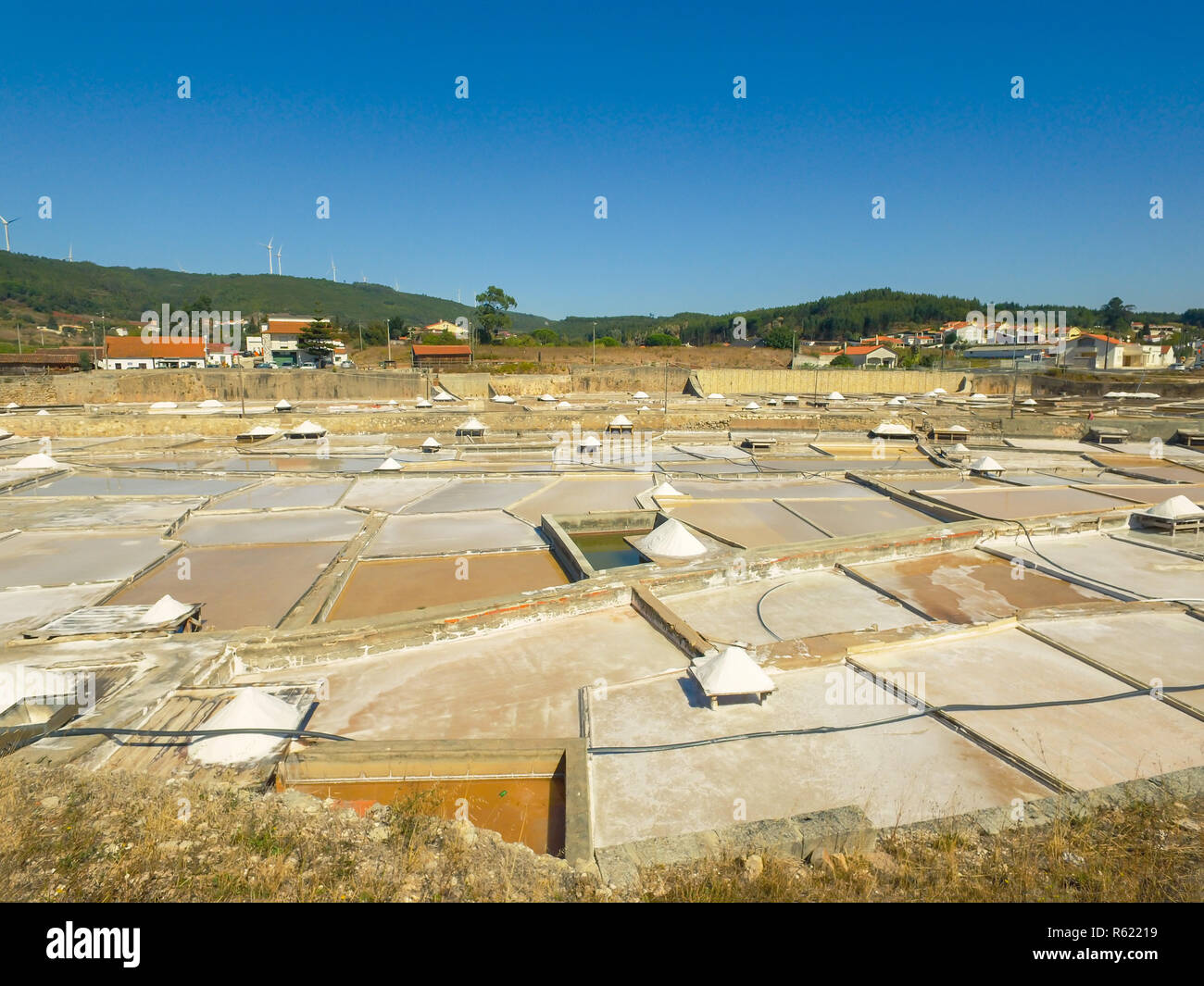 Production of Salt by Evaporation Saline Stock Photo Alamy