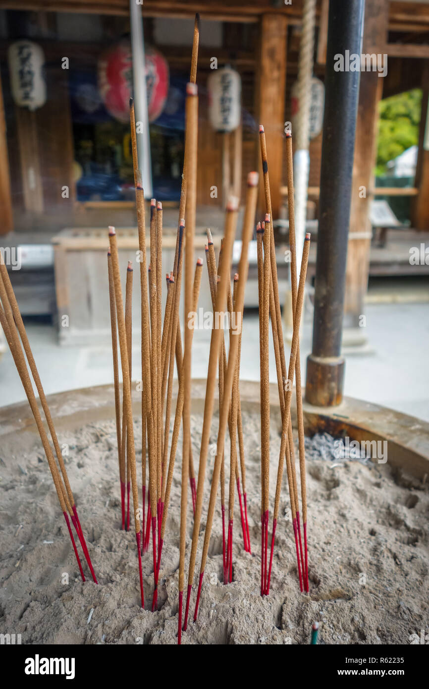 incense sticks in Kinkakuji temple, Kyoto, Japan Stock Photo Alamy