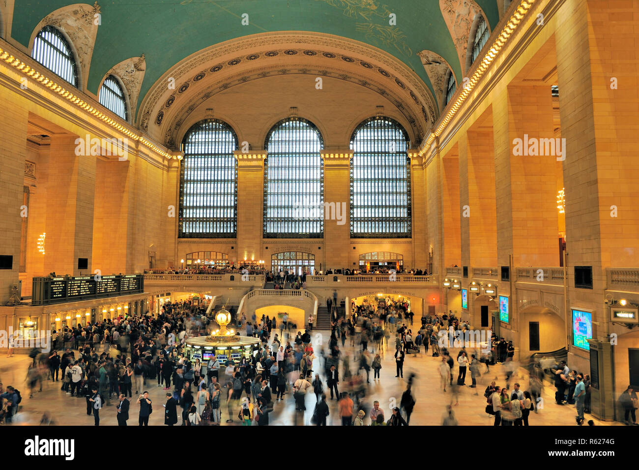 New York,USA-April 22, 2016: Interior of Grand Central Terminal in New York City Stock Photo