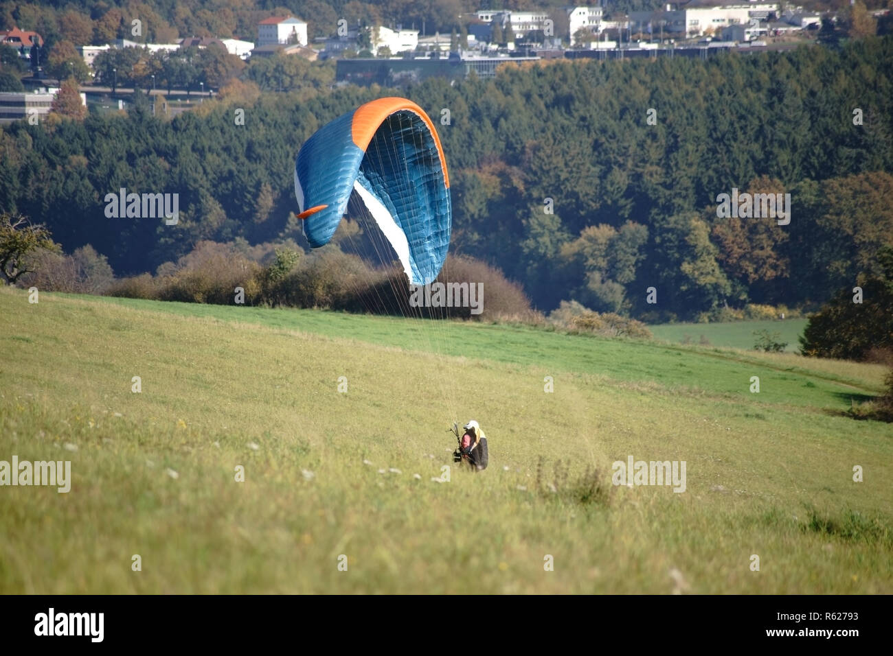 paragliding is flying Stock Photo