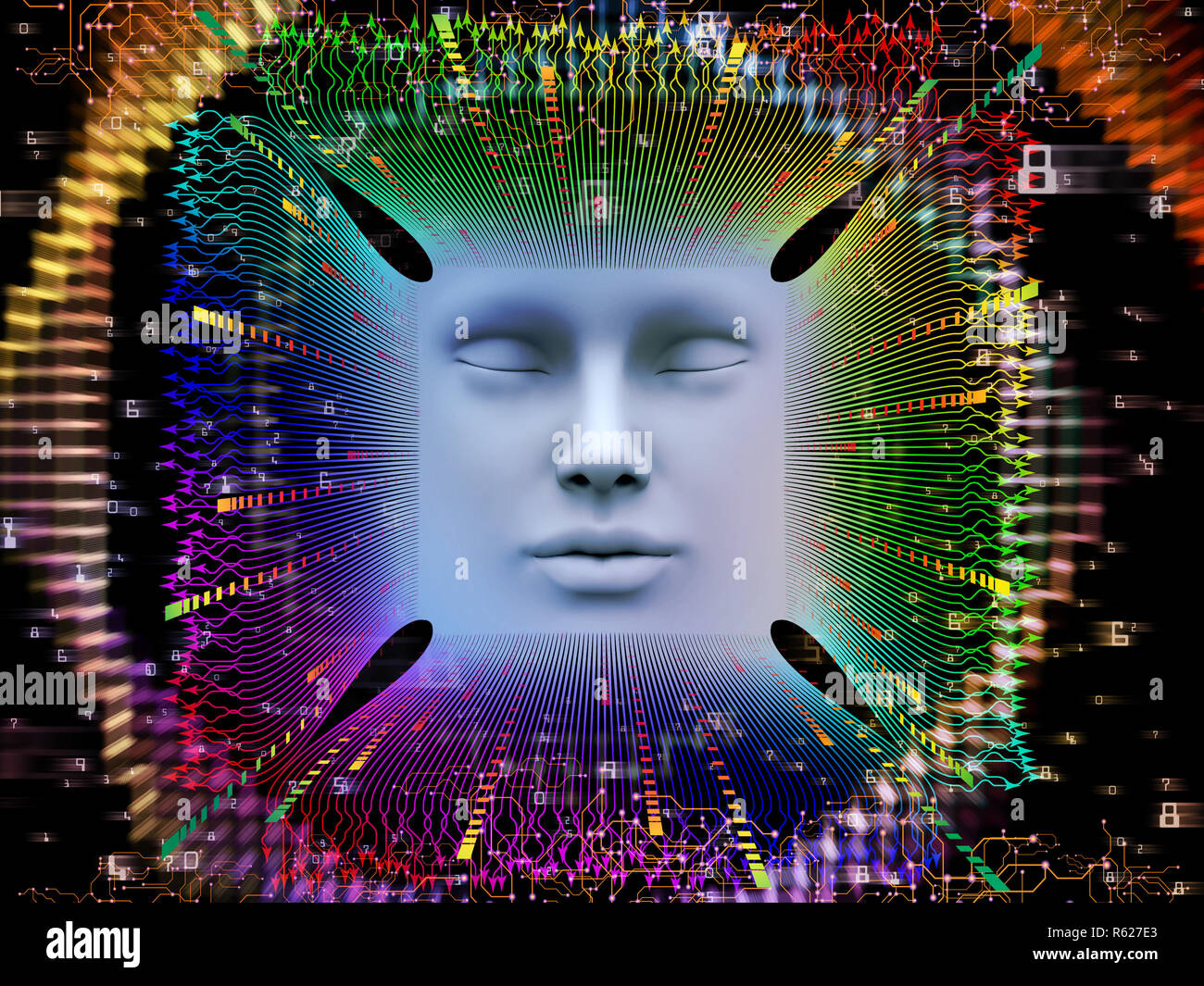 Paradigm of Super Human AI Stock Photo - Alamy