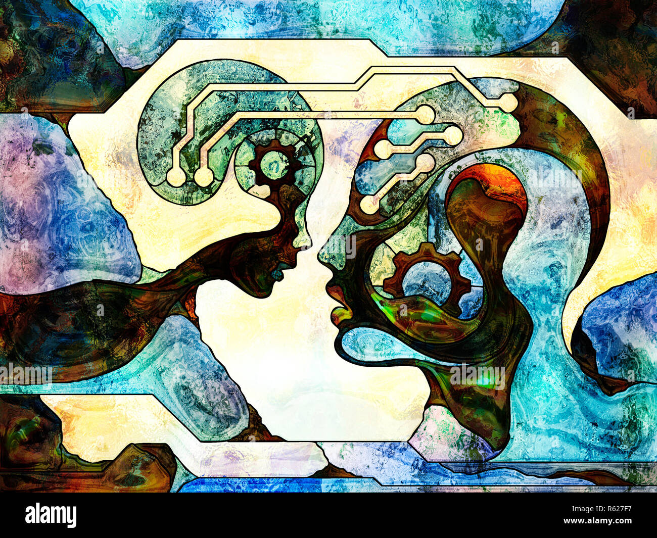 Advance of Color Division Stock Photo - Alamy