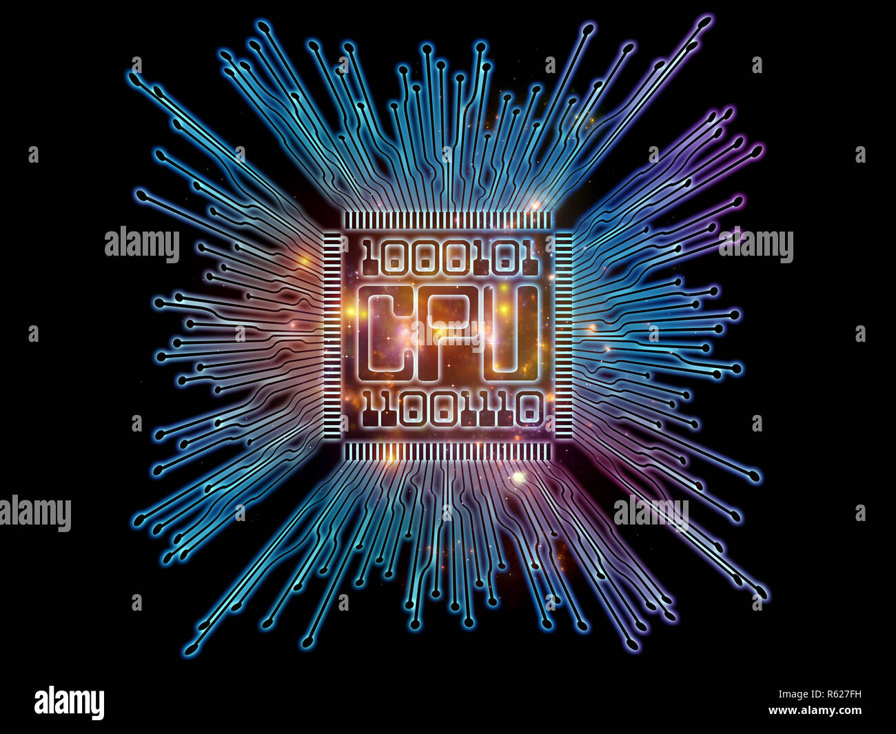 Future of Digital Processor Stock Photo Alamy