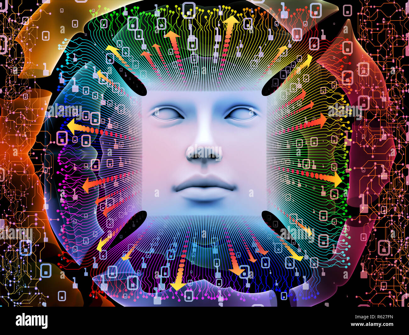 Inner Life of Super Human AI Stock Photo - Alamy