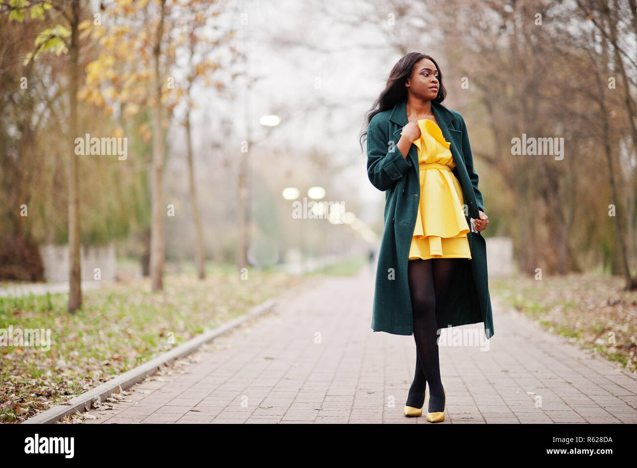 Yellow dress hot sale coat