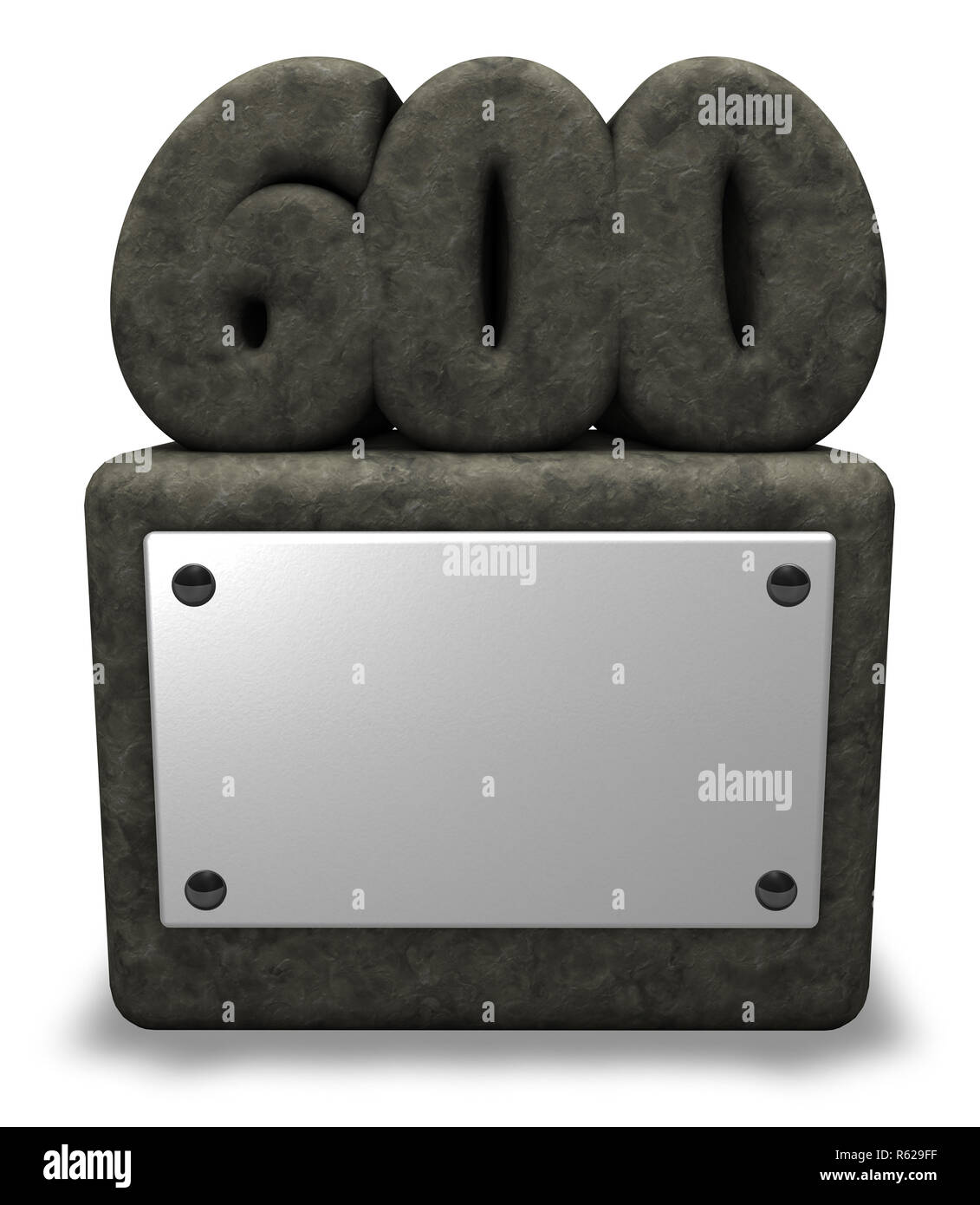 3d number 600 hi-res stock photography and images - Alamy