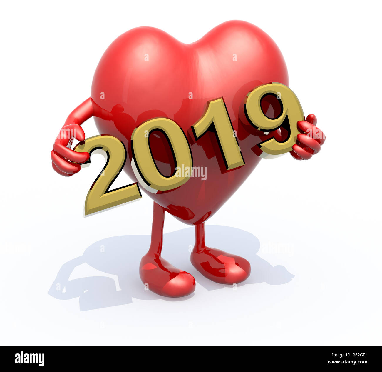 Illustration Heartbeat Happy New Year High Resolution Stock Photography And Images Alamy