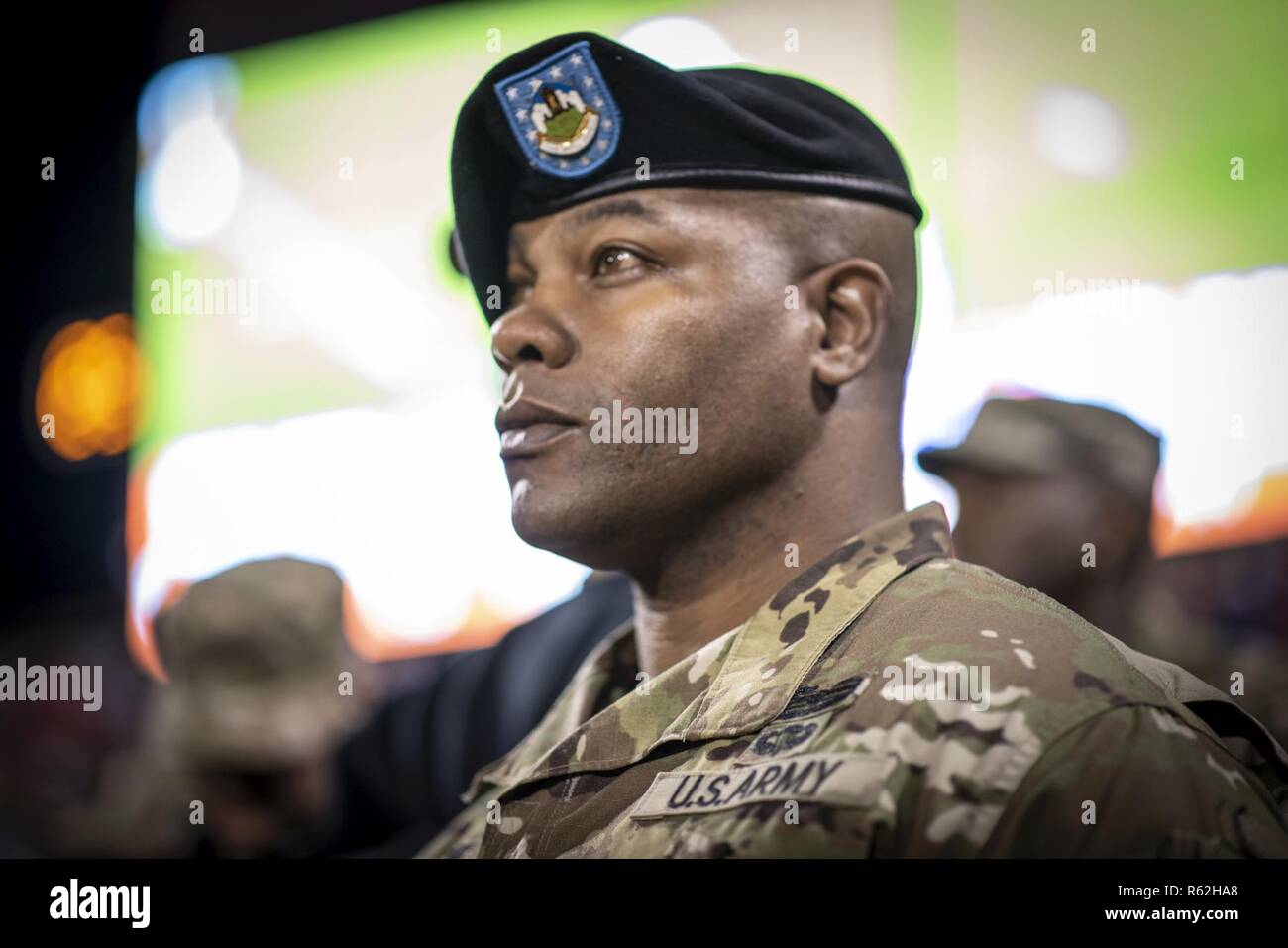 U.S. Army Master Sgt. Lekendrick Stallworth, a military science ...