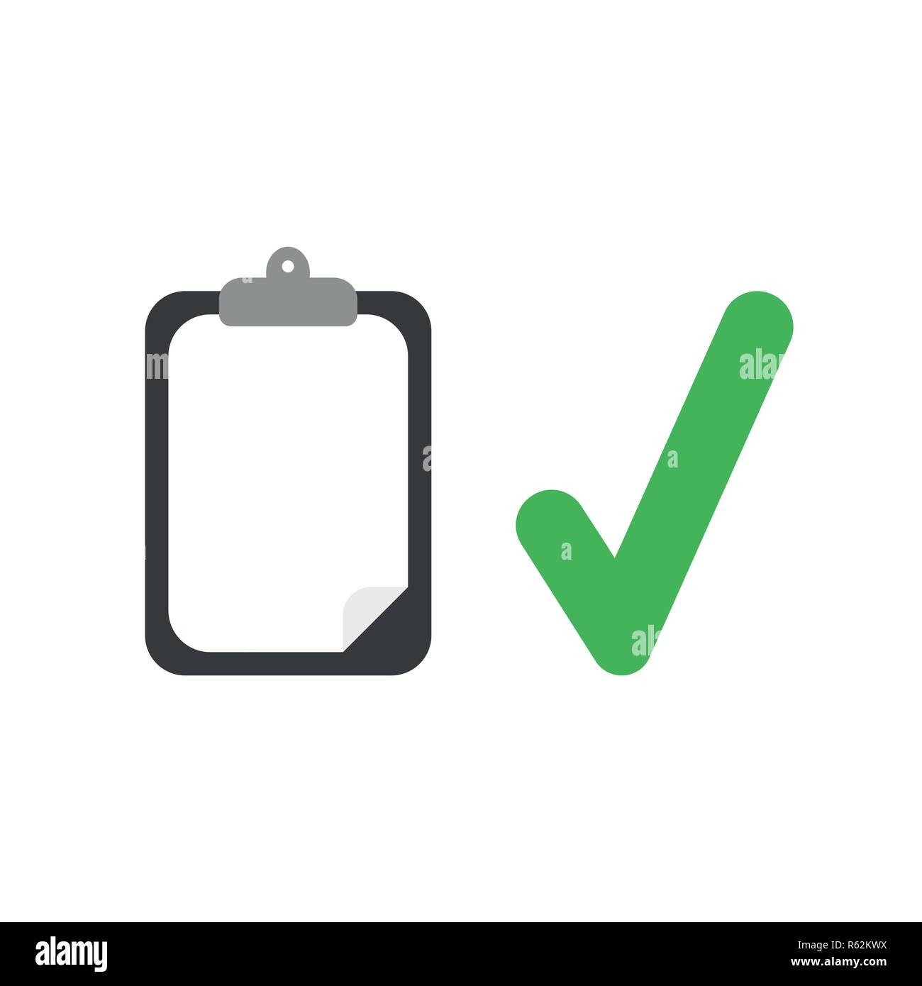 Vector illustration icon concept of clipboard with blank paper and ...