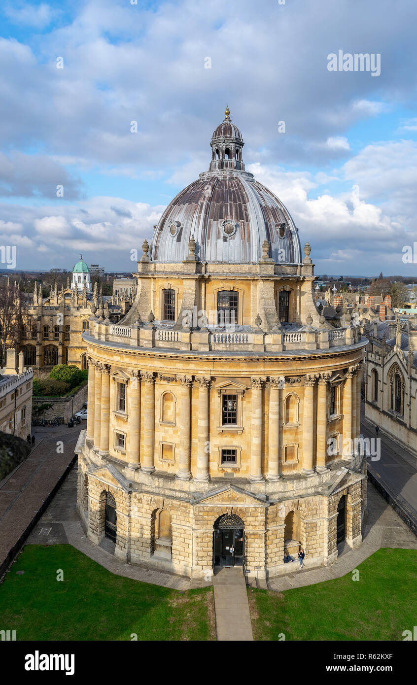 A View of The Radcliffe Camera building in Oxford, England Stock Photo