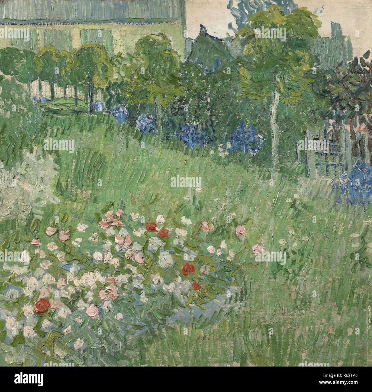 Daubigny's Garden. Date: June 1890, Auvers-sur-Oise. Dimensions: 51 cm x 51.2 cm, 71.1 cm x 70.7 cm. Museum: Van Gogh Museum, Amsterdam. Author: VAN GOGH, VINCENT. VINCENT VAN GOGH. Stock Photo