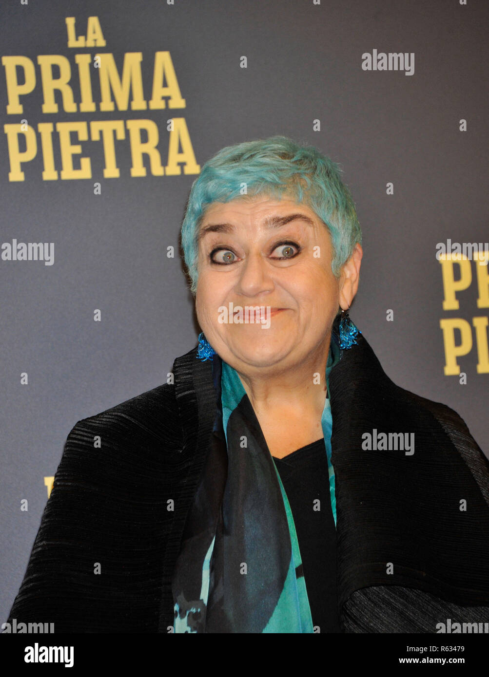 Rome, Italy. 03rd Dec, 2018. Rome, photocall of La Prima Pietra in the