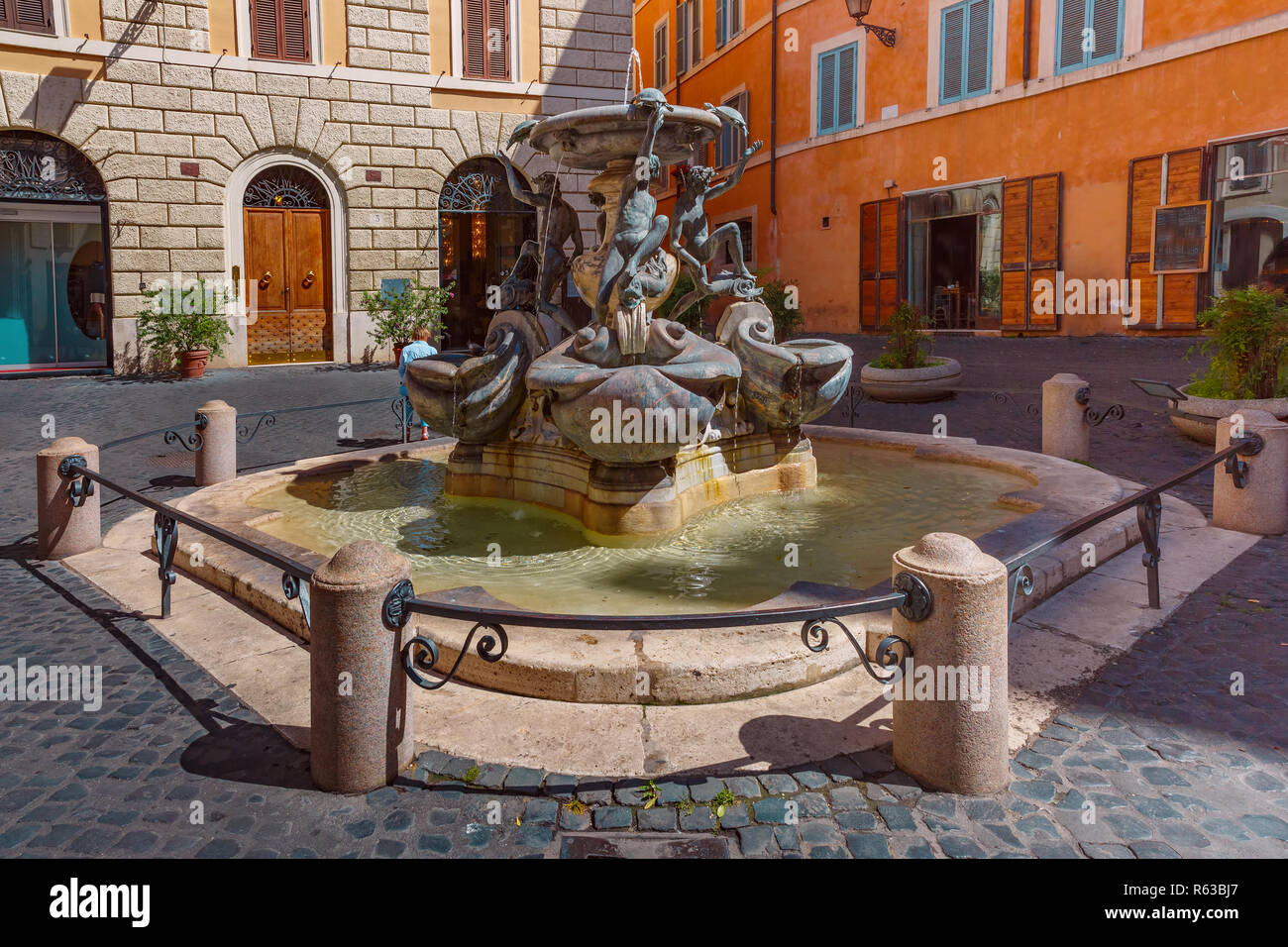 Turtle Fountain, Rome, Italy Stock Photo - Alamy