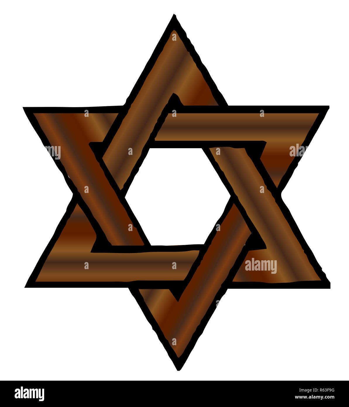 Wooden Star of David Stock Photo Alamy