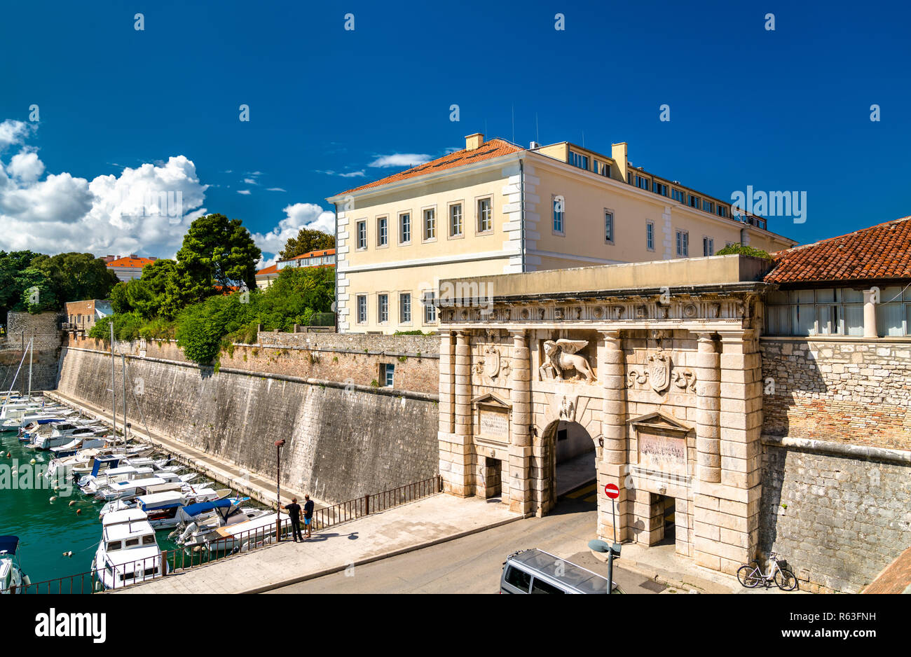 Kopnena Vrata, a city gate of Zadar, Croatia Stock Photo