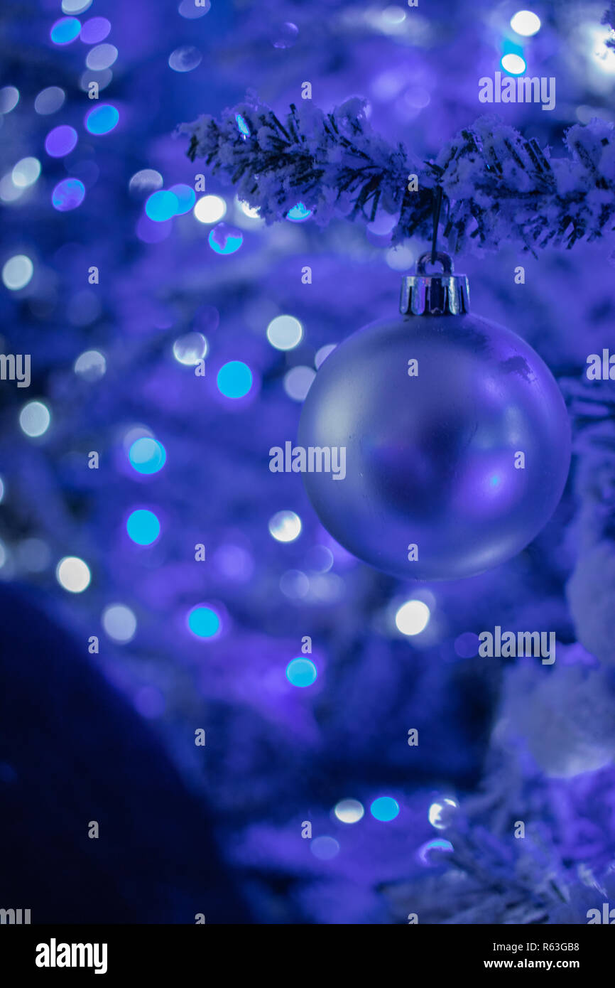 Bauble hanging from tree hi-res stock photography and images - Alamy