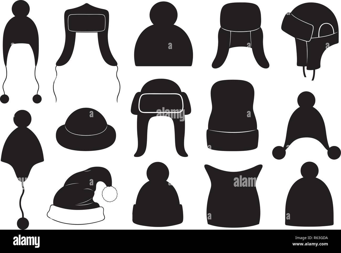 different kinds of winter hats