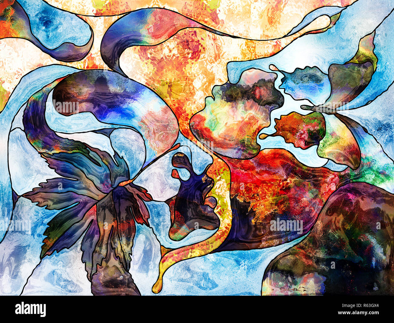 Petals of Color Division Stock Photo Alamy